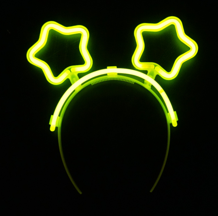 荧光棒造型棒夜光头箍圣诞节万圣节酒吧狂欢道具星星爱心厂家直销详情1