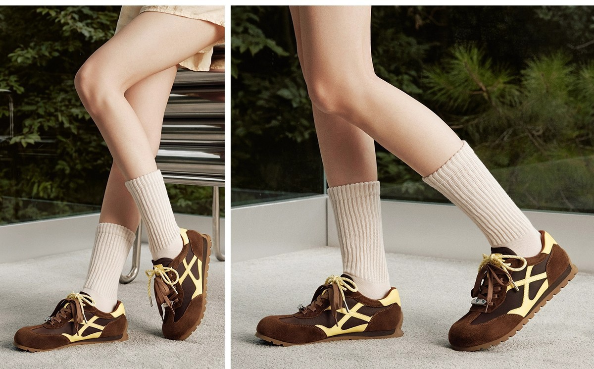 【张婧仪同款】2025秋季复古撞色德训鞋女2025秋季新款运动休闲鞋详情4