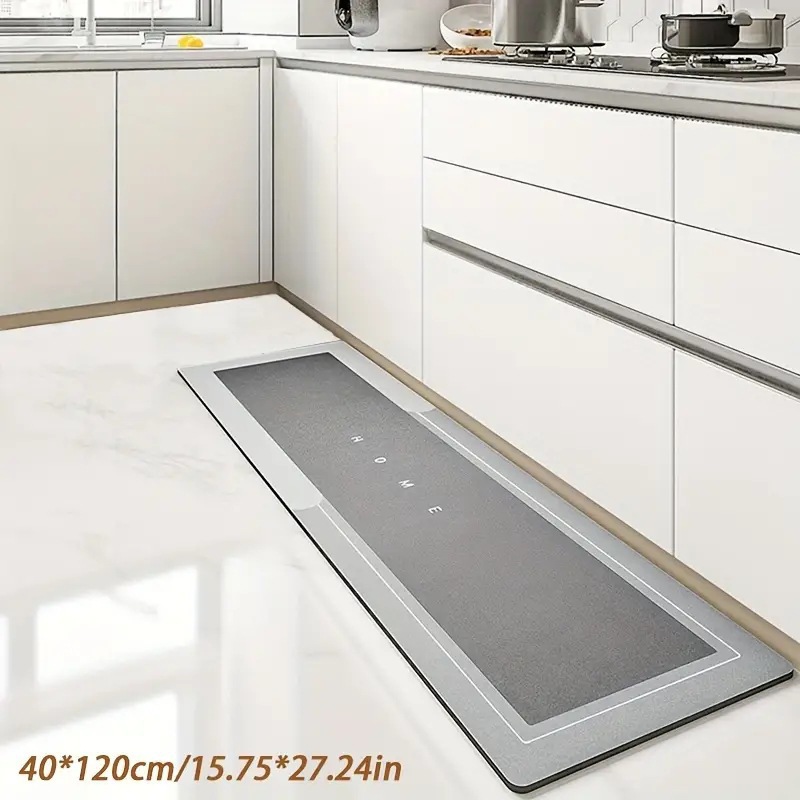 Amazon temu offers diatom mud floor MATS, kitchen water-absorbing and oil-absorbing floor MATS, easy-to-maintain anti-slip MATS for the entrance and foyer pic 3
