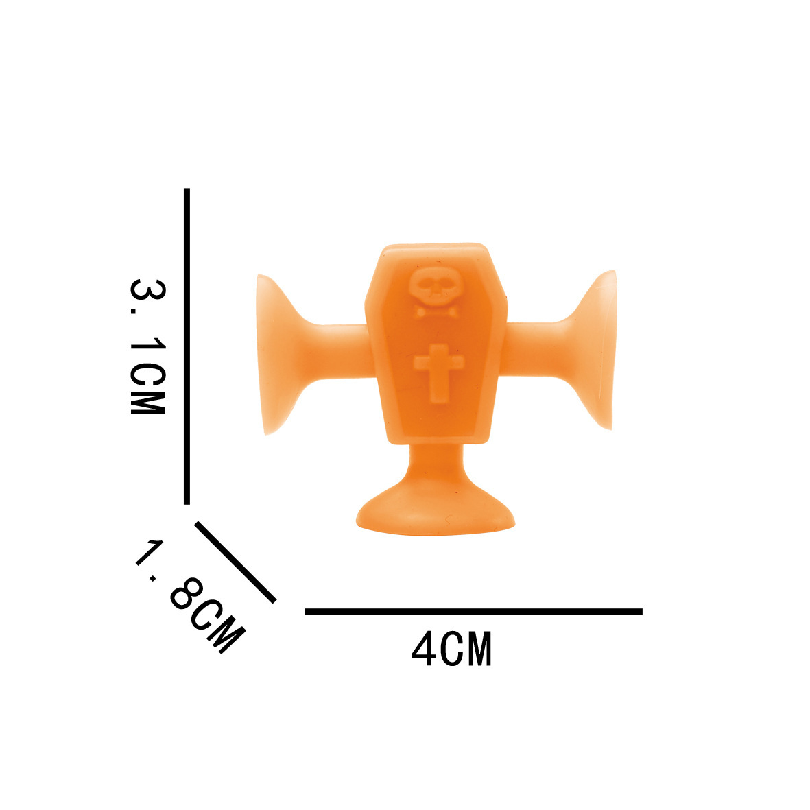Cross-border best-selling Suction and Sticky Halloween series suction cup toys, accessories, building blocks, car window bath toys pic 4