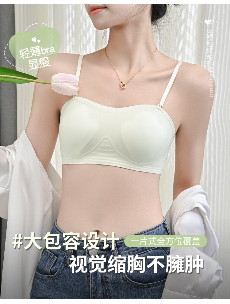 夏季超薄杯无痕内衣女聚拢薄款收副乳防下垂文胸罩可拆卸肩带文胸详情6