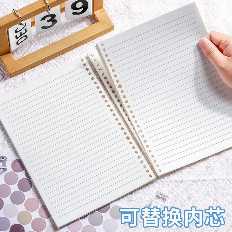 B5 loose-leaf book detachable coil notebook, a4 high appearance level thickened diary notebook for junior high school, senior high school and college students pic 3