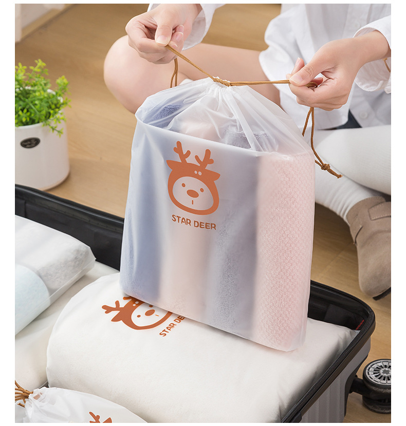 鞋袋装鞋子收纳袋旅行行李箱分装袋防尘防潮束口袋鞋罩套旅游神器详情10