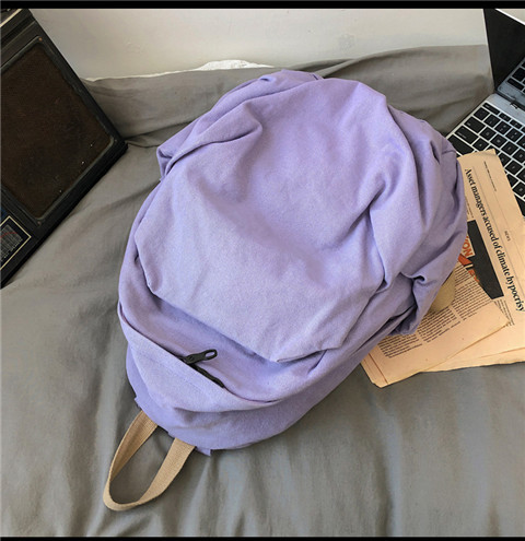 书包女ins风复古森系帆布双肩包日系原宿高中大学生简约百搭背包详情49