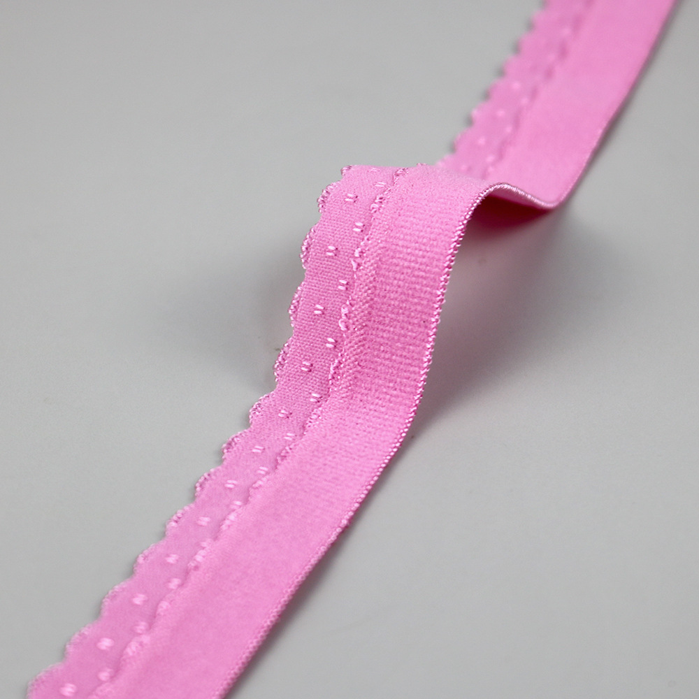 Factory direct sales of 2.0 nylon-edged twill band folding crown smooth elastic folded elastic band pic 1