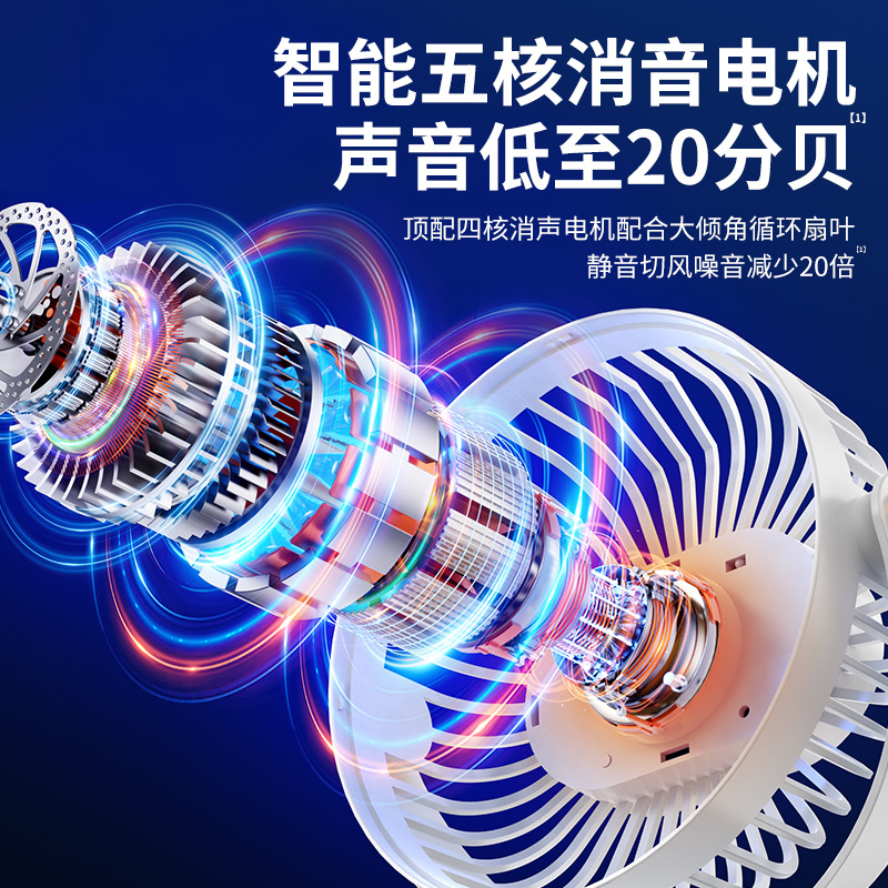 2026 New USB desk clip fan for home and office desktop charging mini clip fan charging type pic 14