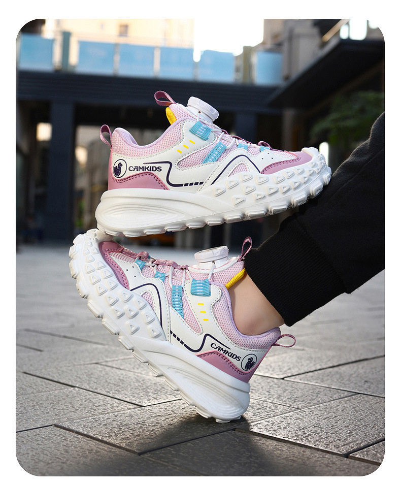严选CAMKIDS夏季新款儿童运动鞋时尚透气男女童榴莲底跑步户外鞋详情31