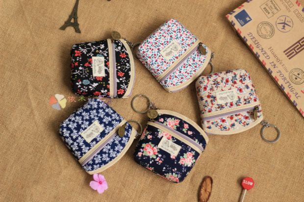 包邮小钱包零钱包韩国版拉链女式帆布艺可爱迷你硬币包耳机收纳袋详情23