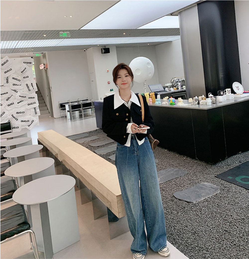 法式气质拉链白色衬衫女春季设计感短款别致上衣内搭打底长袖衬衣详情18