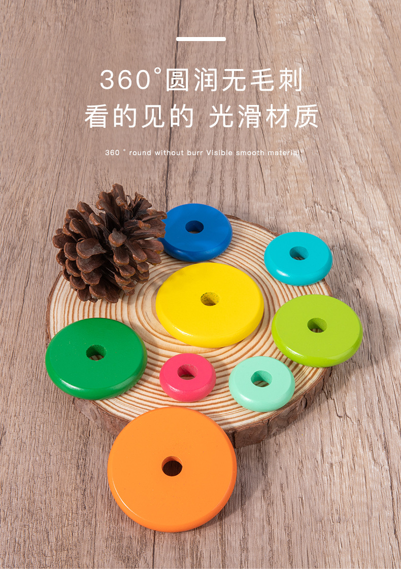 10层汉诺塔木制8层十层益智儿童汉罗塔小学生逻辑思维益智力玩具详情27