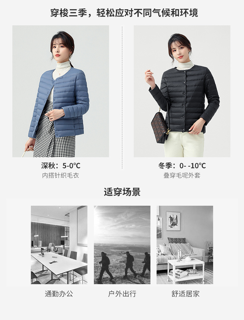 2025跨境新款轻薄羽绒服外套女秋冬羽绒服内胆轻型薄款时尚保暖详情3