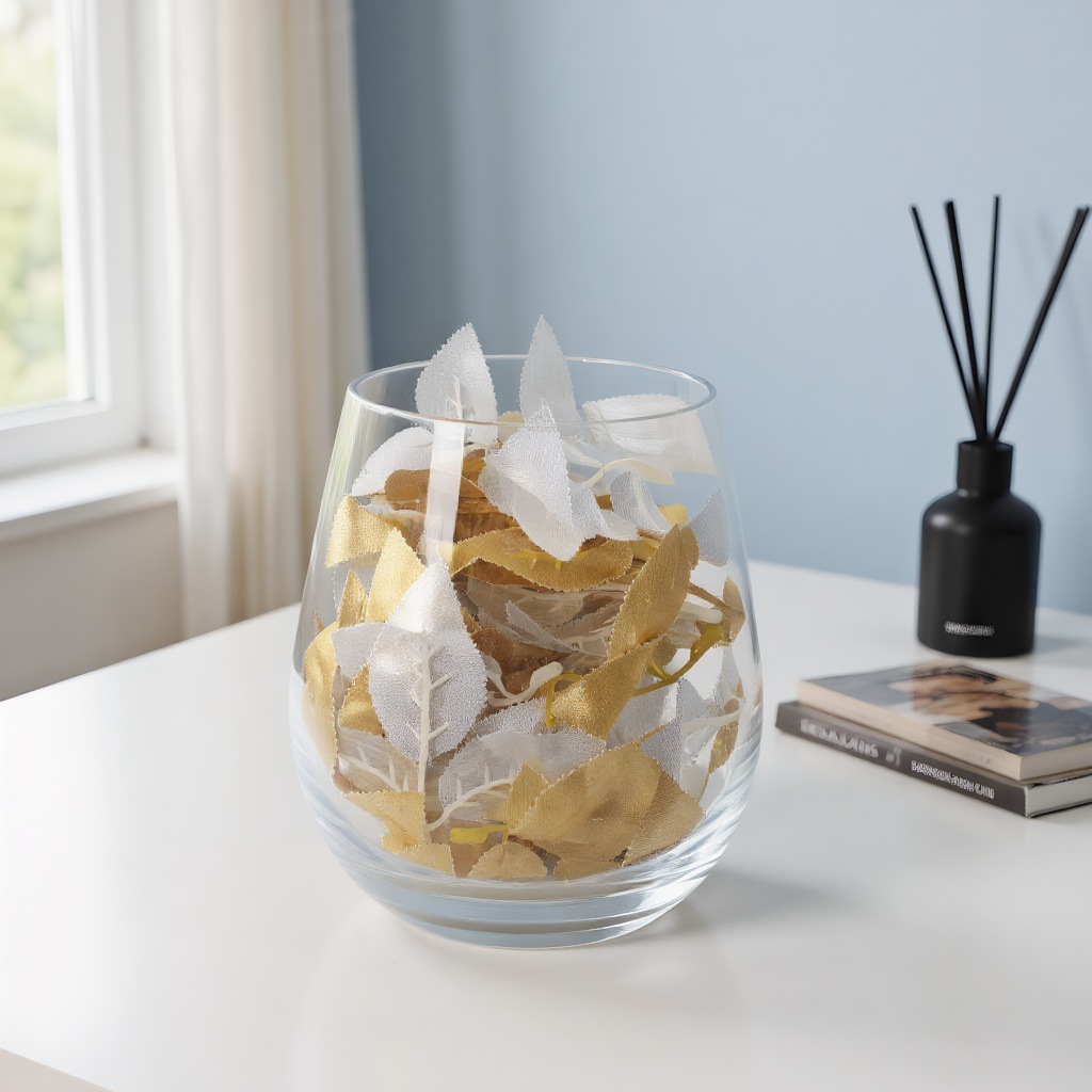 跨境专供金布丝印玫瑰叶金玫瑰叶银玫瑰叶丝花配件人造假花仿真叶详情1