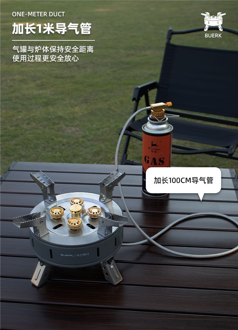 便携式户外五星猛火煤气卡式炉野炊火锅炉头野外防风燃气灶具批发详情12