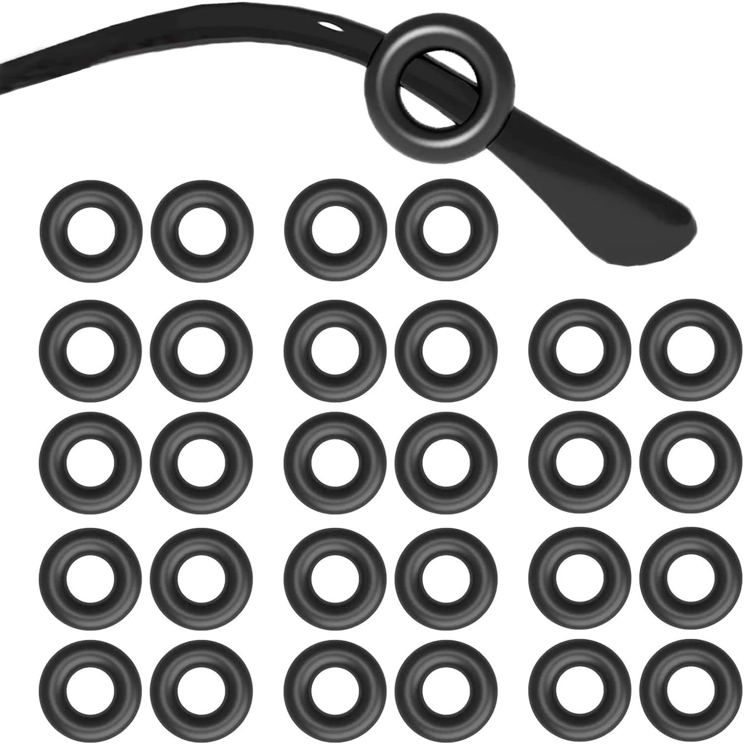 Cross-border best-selling 14 pairs of large silicone round anti-slip foot covers, comfortable and fixed ear hooks and ear pads, perfect eyewear accessories pic 8