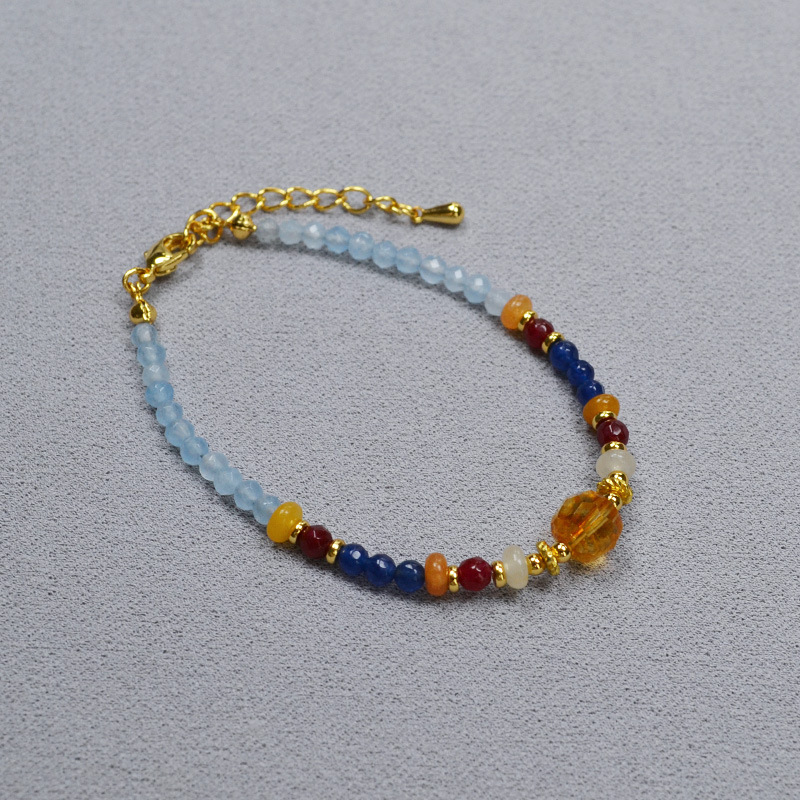 设计师原创中国风小众复古真石串珠流苏可拆卸一款多戴项链毛衣链详情6