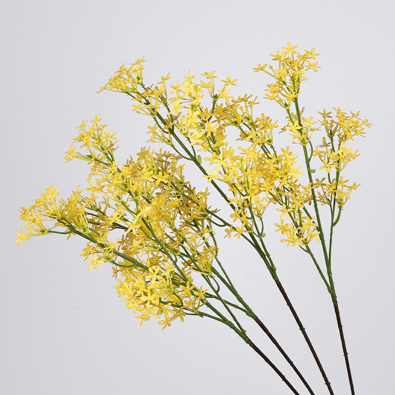 仿真银冠花小碎花野花仿真花造景装饰花假花婚礼布置插花花材花艺详情11