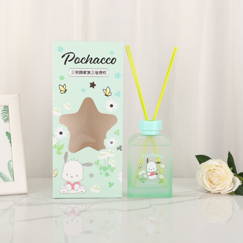 三丽鸥正版工厂批发居家卧室厕所祛味藤条香薰无火库洛米玉桂狗详情6