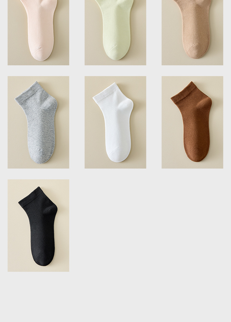 袜子女士夏季薄款纯棉短袜抗菌防臭松口月子袜春秋学生运动中筒袜详情18