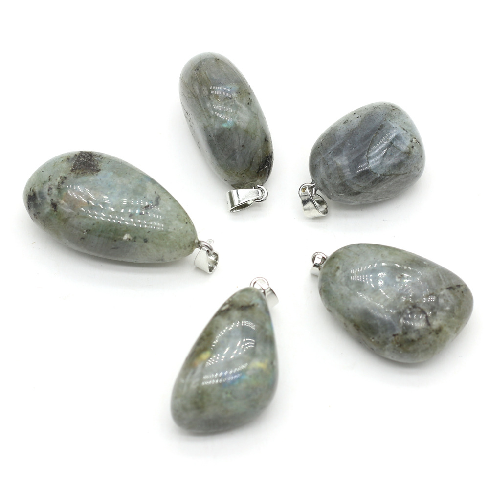 Cross-border exquisite natural stone irregularly shaped pendants, DIY jewelry accessories, handcrafted earrings and necklaces, wholesale and production pic 1