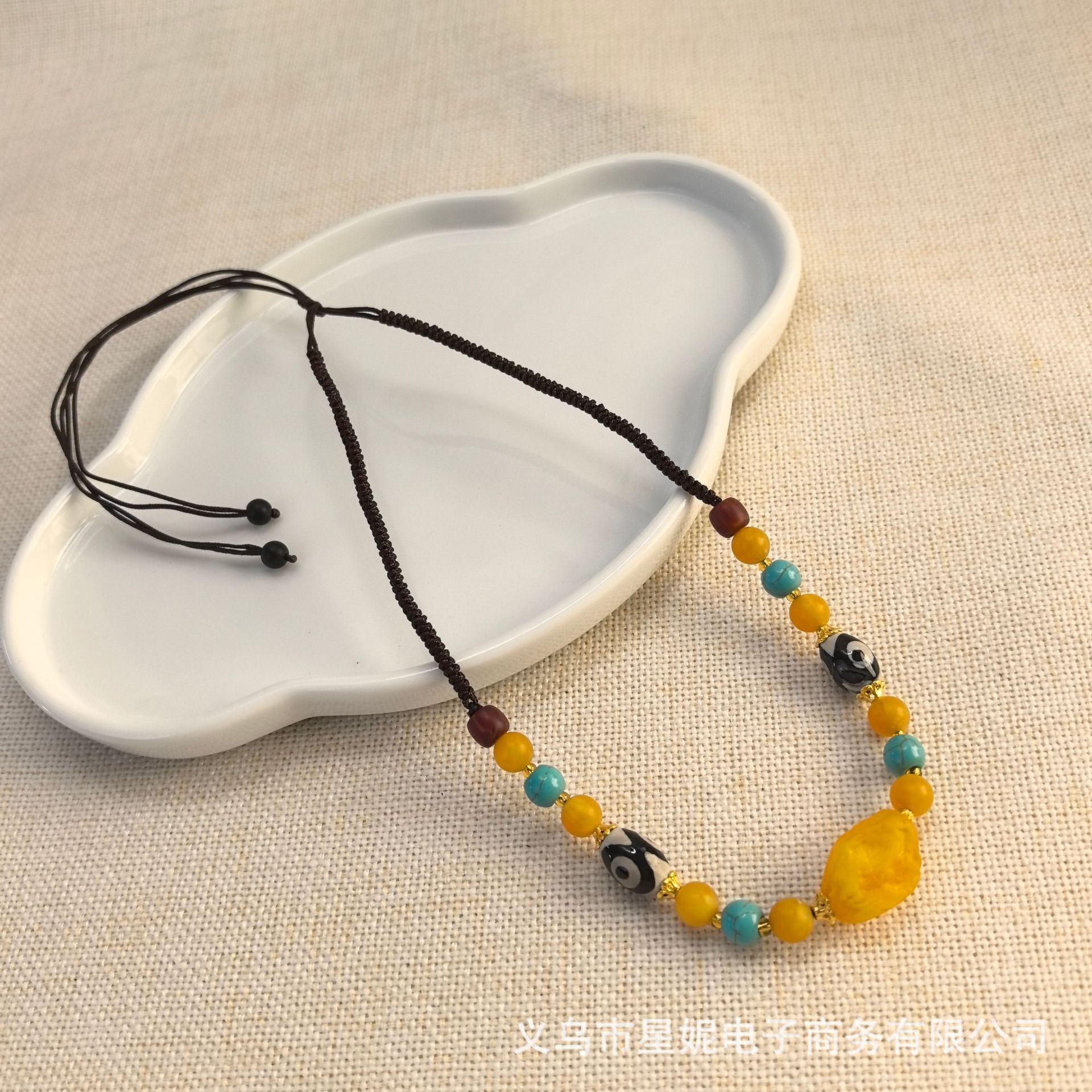 Colorful bead necklace for women, short and elegant pearl lanyard jewelry, classic necklace, fashionable and versatile pic 7