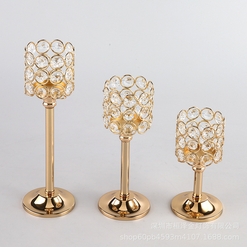 New Christmas gifts, wedding props, candlestick ornaments, three-piece set, candlelight dinner for Christmas pic 4