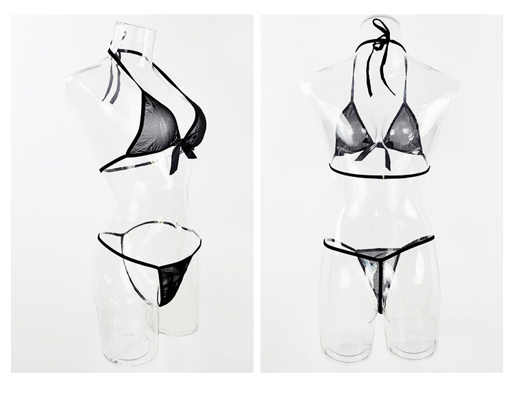 Sexy three-point underwear and outerwear two-piece set, light and transparent couple atmosphere home wear, fun pajamas 9005 pic 22
