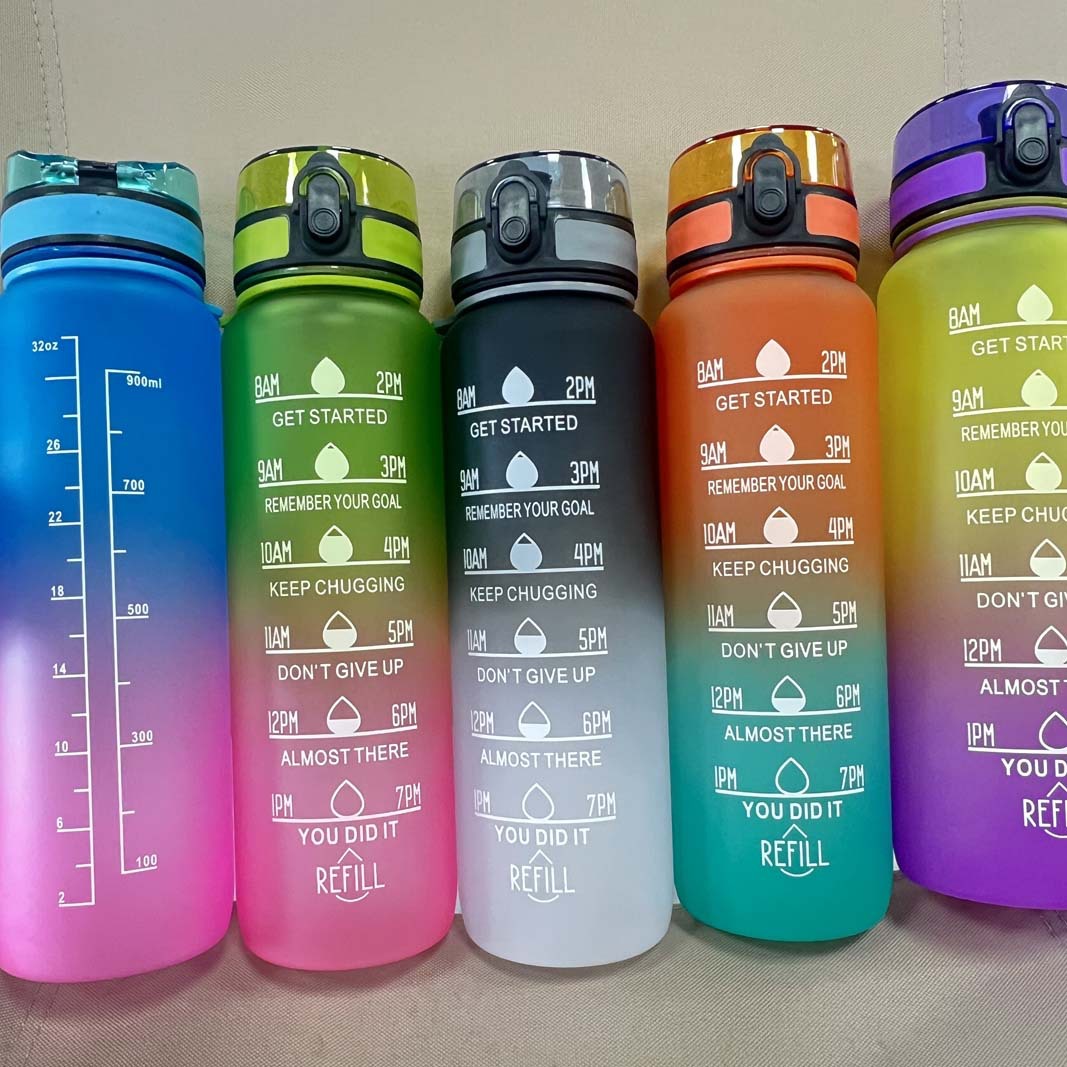 2024年新款渐变色大容量便携塑料水杯创意学生直饮杯男女运动杯子详情3