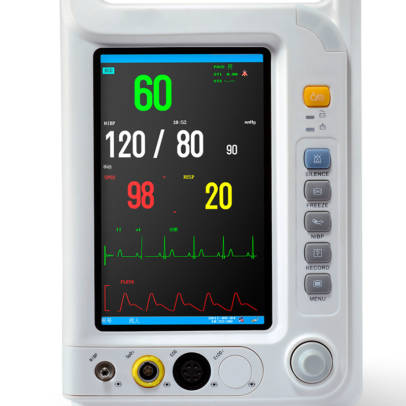 Cross-border exclusive 8000A portable multi-parameter monitor, 24-hour medical electrocardiogram vital sign monitor pic 10