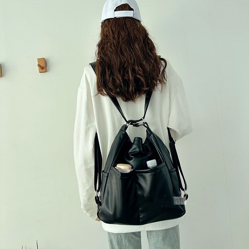 原创夏天软皮包包女大容量三用背包通勤托特包多功能背包斜跨书包详情18