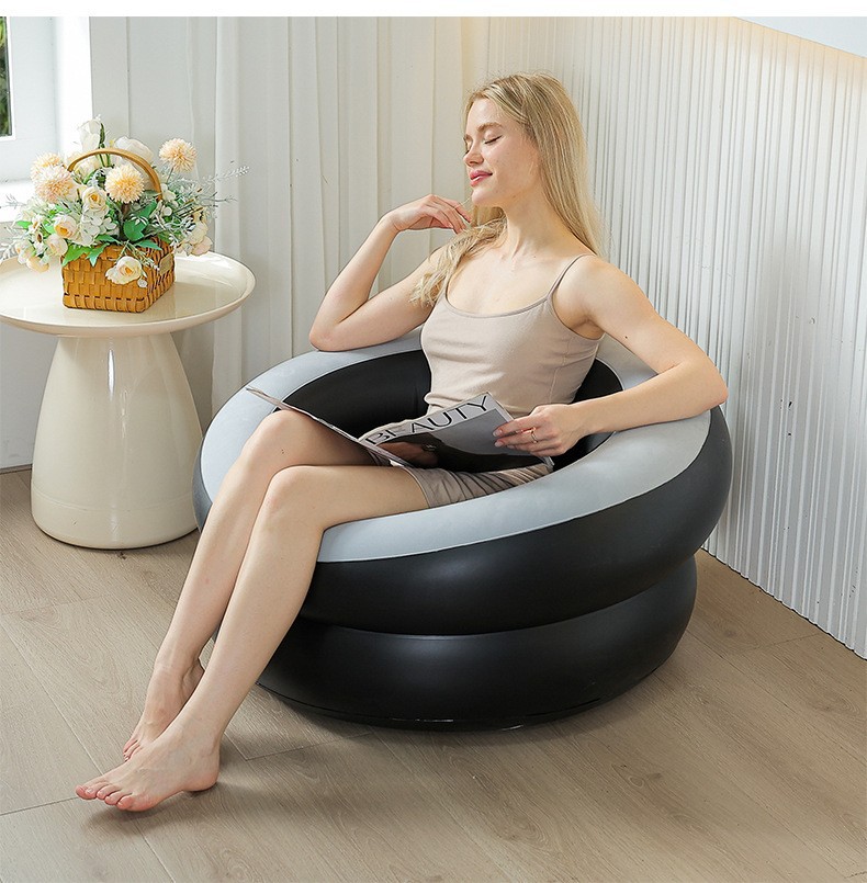 Cross-border home lazy sofa, office cushion, single person, round tatami seat cushion, inflatable chair pic 9