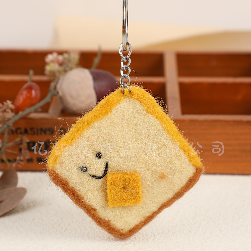 尼泊尔手工羊毛毡成品蔬菜水果面包挂饰萝卜钥匙包挂饰品挂件配饰详情21
