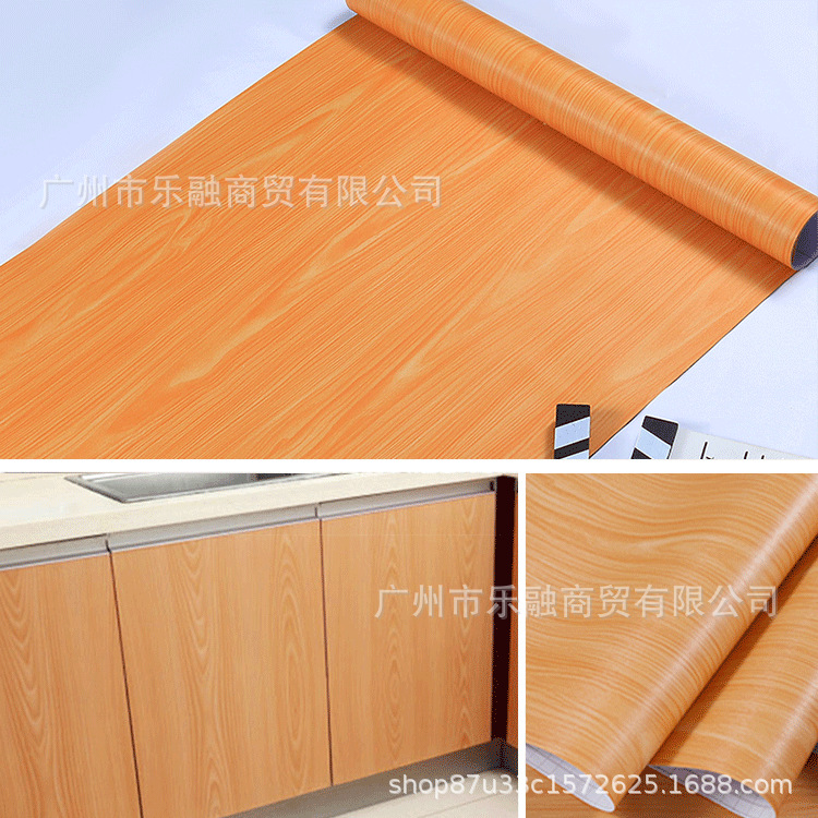 跨境批发木纹贴纸桌面衣柜柜子翻新防水自粘自带胶壁纸背景墙加厚详情17