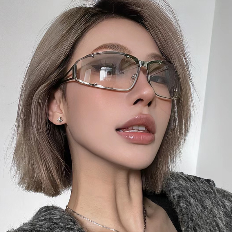 金属Y2K太阳镜镂空2023新款女欧美个性辣妹蹦迪墨镜时尚太阳眼镜详情1