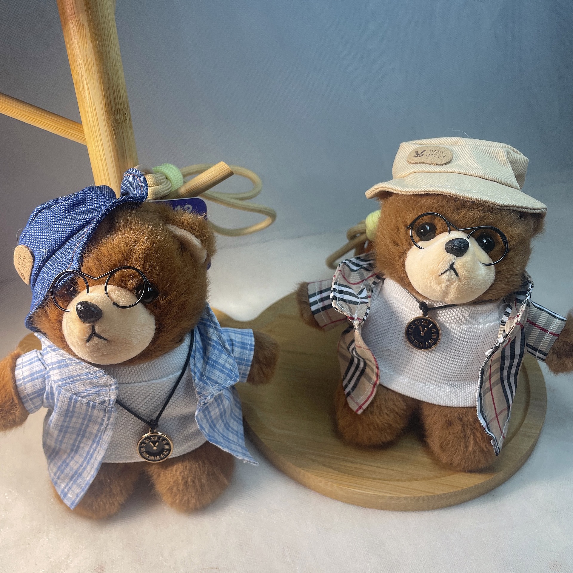 威廉熊挂件毛绒玩具创意小熊情侣钥匙扣包包挂饰生日礼物女生礼物详情7