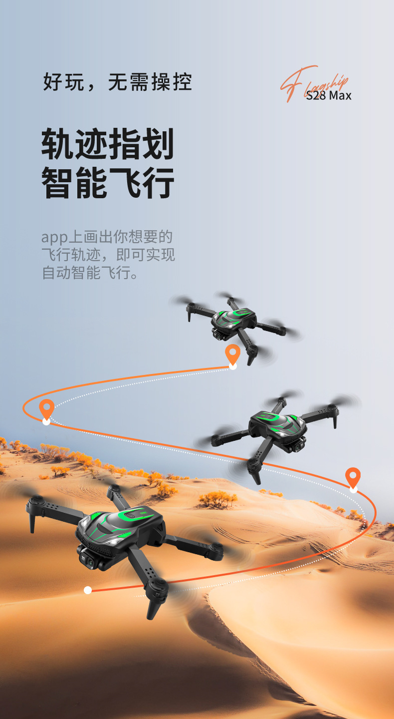 跨境s28无人机光流定位悬停遥控飞机高清航拍四轴飞行器儿童玩具详情15