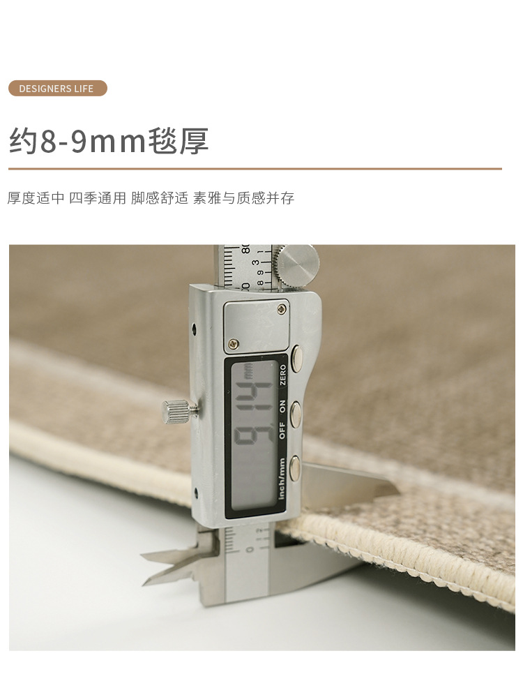 Entrance door floor mat, home light luxury and high-end feel, anti-slip foot mat for the main entrance of the villa, stain-resistant carpet for the entrance foyer pic 11
