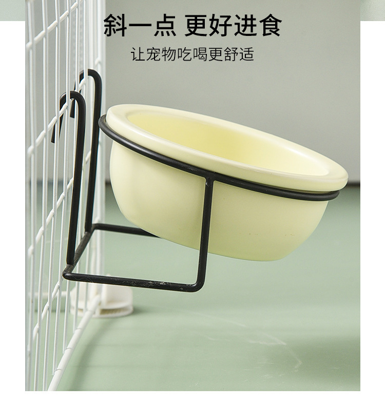 Three-piece pet food bowl set, hanging feeding bowl, pet supplies, automatic water dispenser, dog bowl, pet feeder pic 6