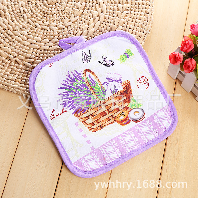 【 Chi Jia 】 Enlarged square digital printed fabric placemats and coasters, European-style cartoon fruit cute placemats pic 9