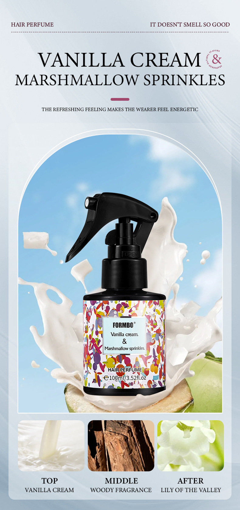 [cross-border special] FORMBO perfume para el cabello perfume fresco mujer larga duración perfume ligero perfume perfume comercio exterior al por mayor pic 9