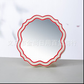 高颜值萌趣化妆镜学生宿舍桌面居家家用可立台式美妆镜卡通镜子详情1
