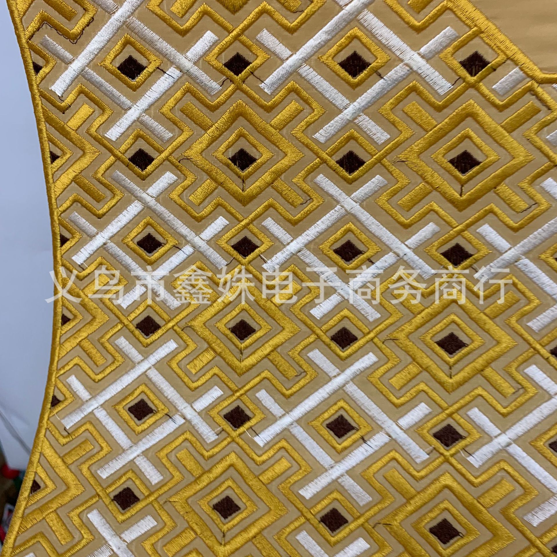 In stock of multi-color rectangular embroidered circular collar stage costume accessories pic 8