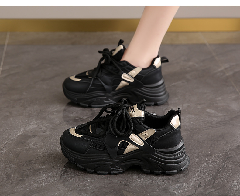 高级感莆田老爹鞋女2024年新款春夏透气显脚小码34软底运动跑步鞋详情16