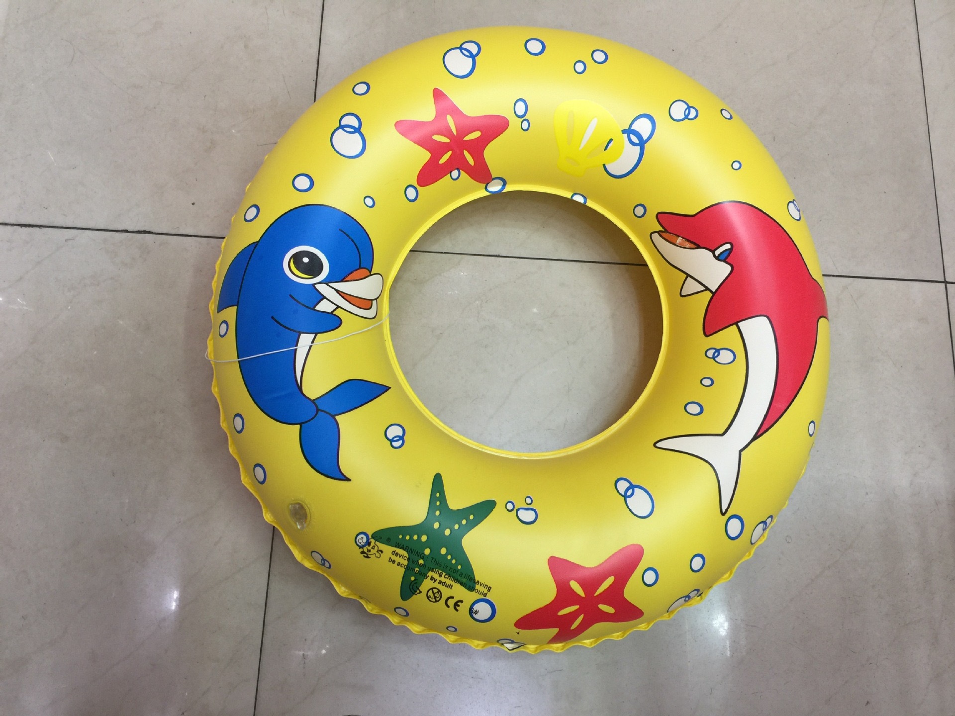 厂家直供新款海豚PVC泳圈蜜蜂救生圈儿童腋下圈充气卡通玩具批发详情7