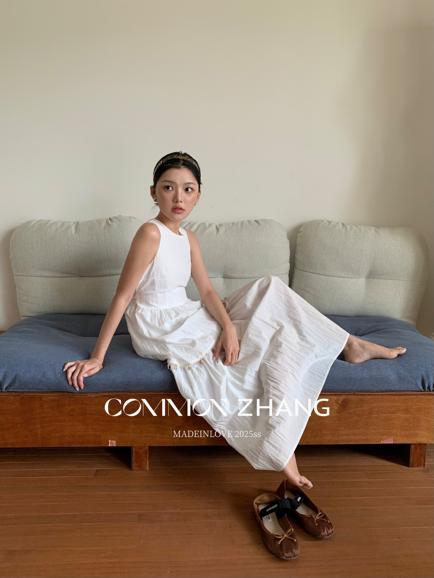 CZ ZHANG Summer Korean version anti-aging button patchwork round-neck sleeveless vest dress B26797 pic 12