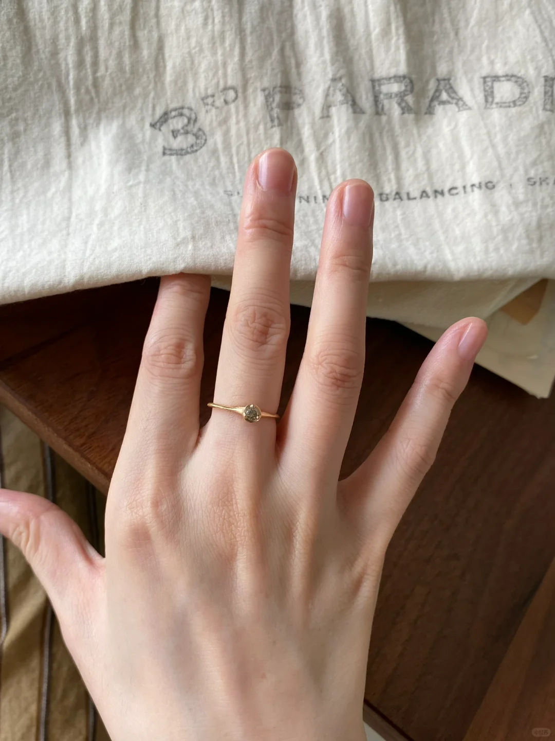 S925纯银叠戴拉丝复古素圈小钻戒指轻奢时尚简约日常食指环女款详情6