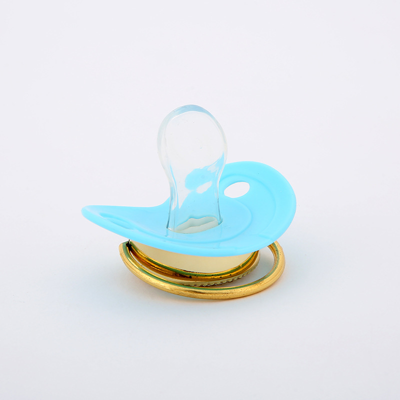 Solid color pacifier, diamond-encrusted silicone, baby teething and baby products, wholesale pacifier tips, simulated biting pacifier pic 14
