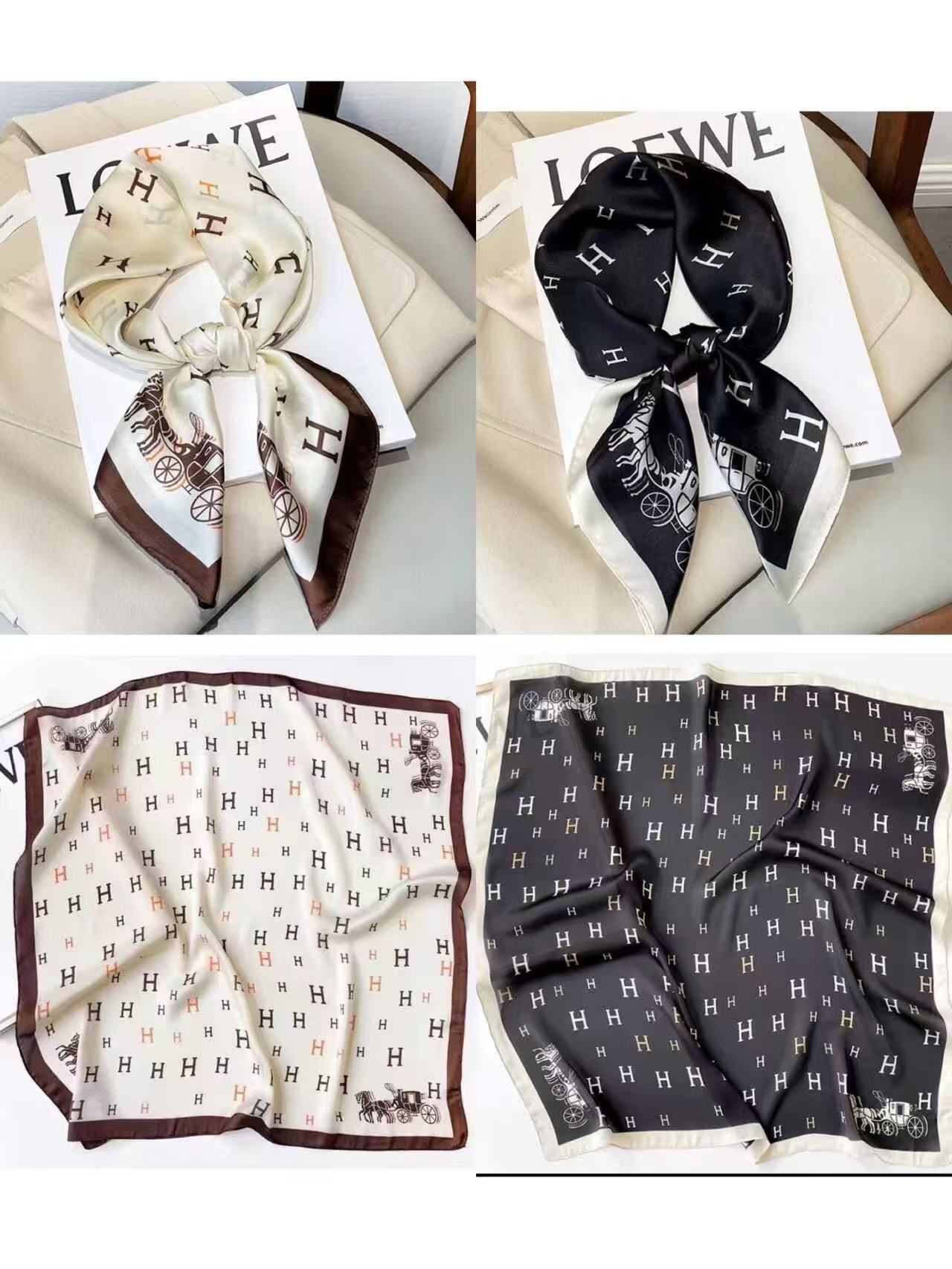 韩版70x70方巾女夏季百搭小领巾ins风装饰时尚丝巾服装配饰详情5