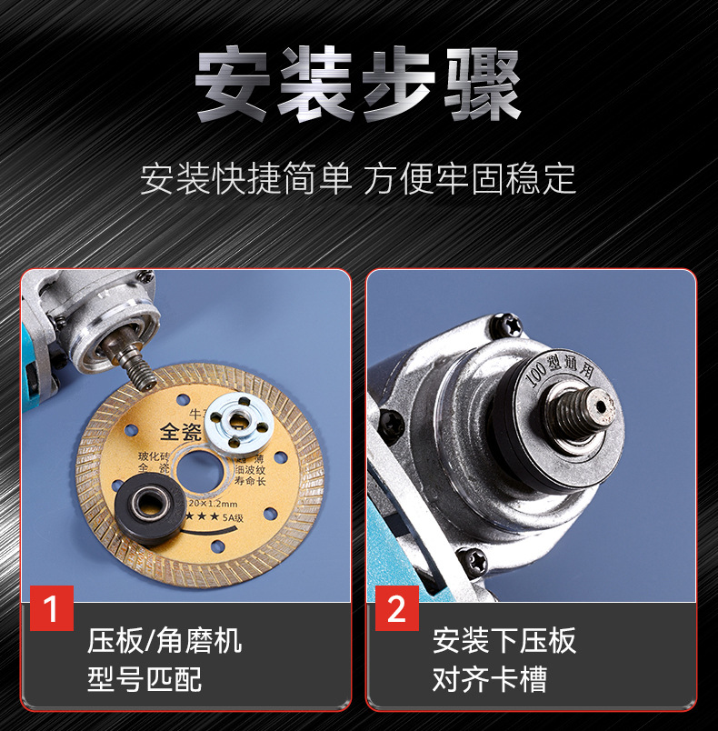 Factory direct sales of nuts, universal Angle grinding machine pressure plates, hand drill conversion heads, 100-type Angle grinding machine hexagonal pressure plates pic 23