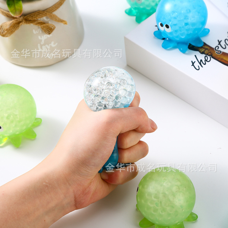 小红书跨境亚马逊TPR减压发泄挤压珠子乌贼章鱼捏捏乐解压玩具详情6