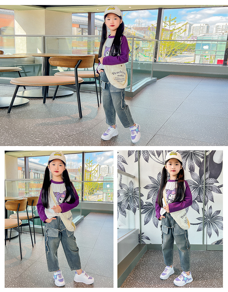 童鞋运动鞋皮面鞋子2024春秋新款儿童软底跑步鞋中大童女孩老爹鞋详情21